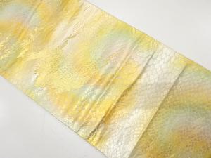 アンティーク　荒波に石畳模様織り出し袋帯（着用可）